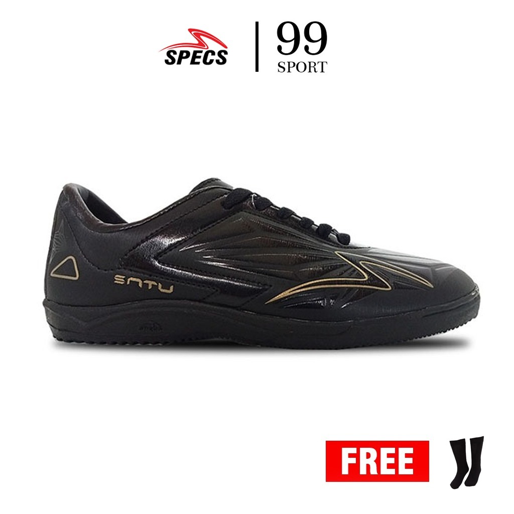 Sepatu Futsal Specs Accelerator Satu pria hitam gold