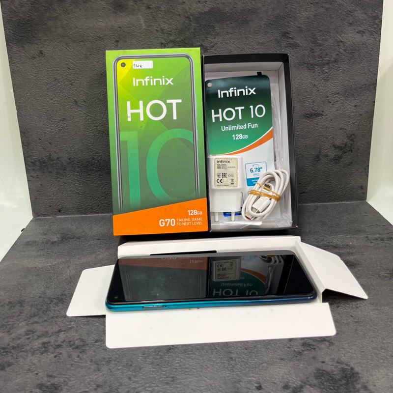 Infinix Hot 10 4/128gb Fullset Second Garansi Resmi
