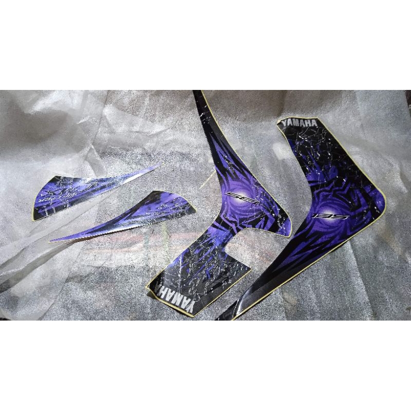 original lospack stripping full set body kanan kiri Jupiter mx new 135 nos ungu hitam