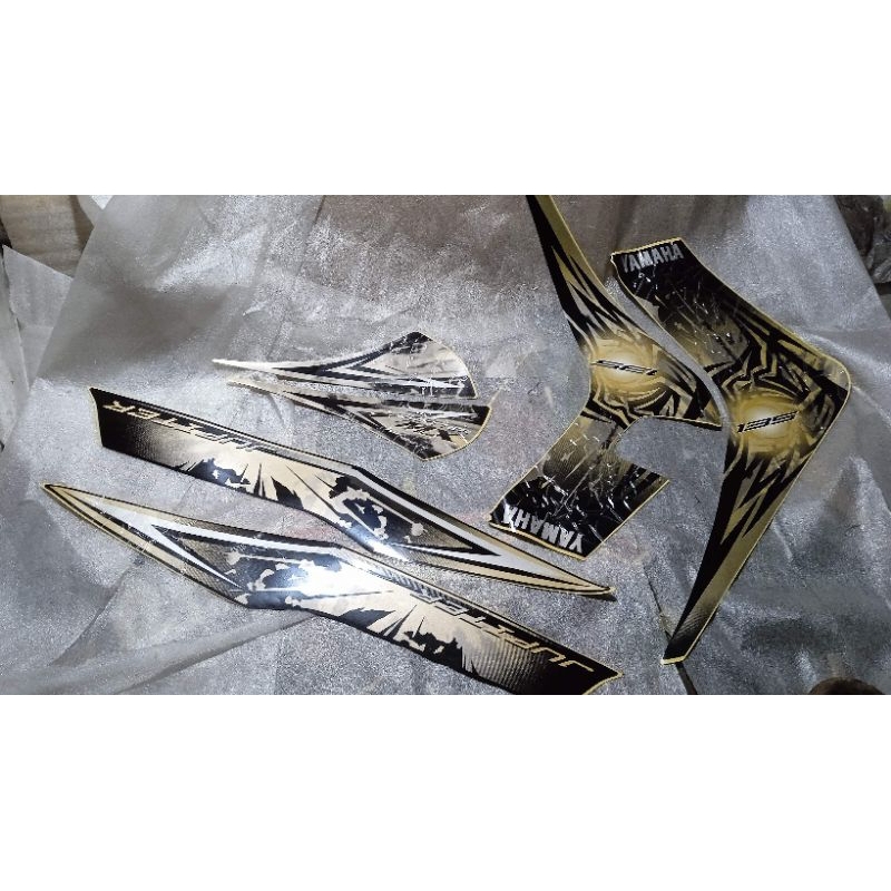 original lospack stripping full set body kanan kiri Jupiter mx new 135 nos kuning emas gold hitam
