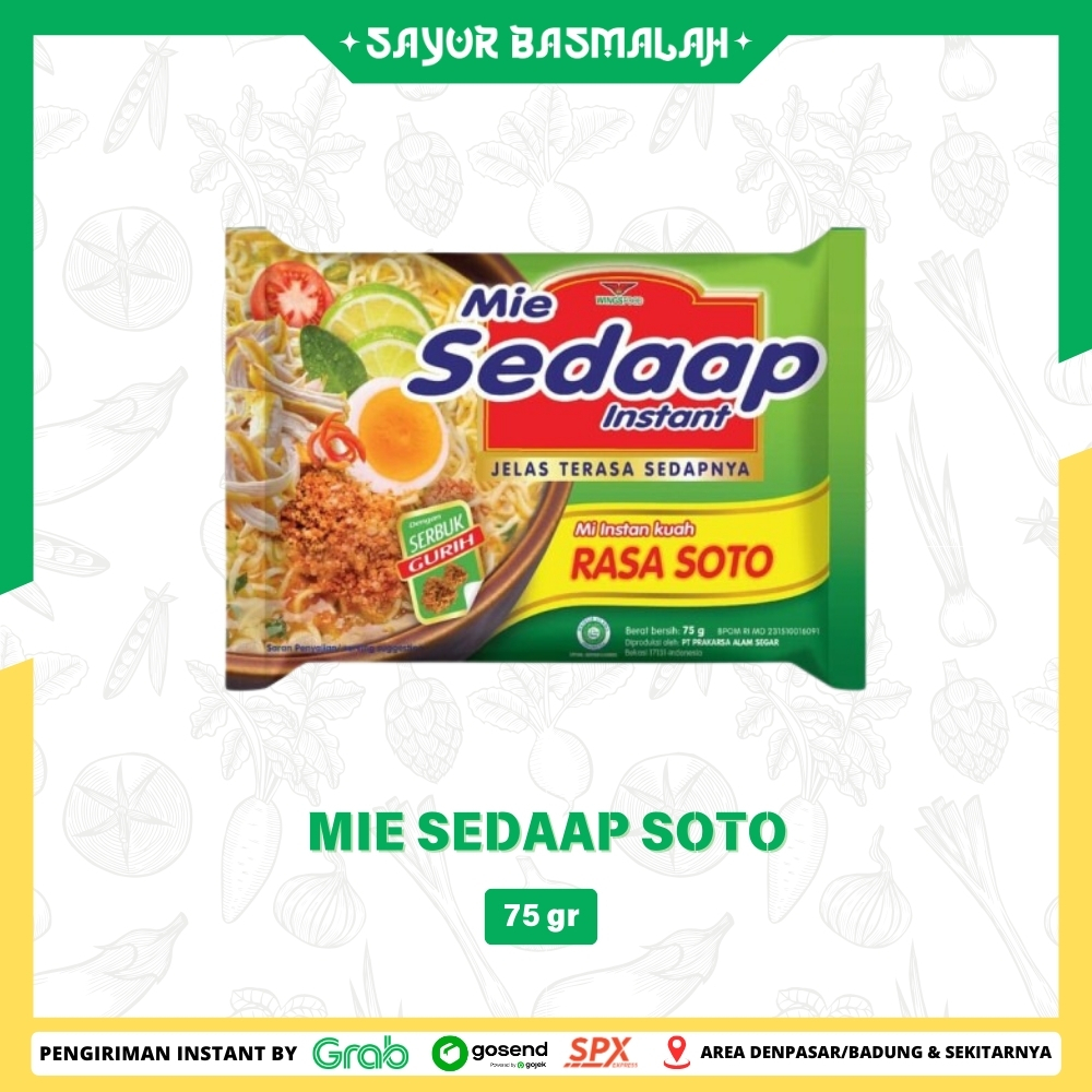 

Mie Sedaap Soto 75gr - Sayur Basmalah