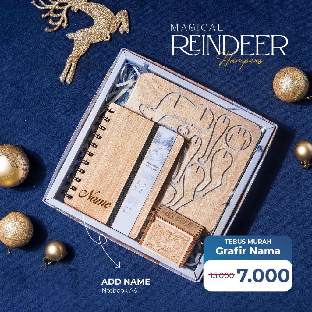 

Dekayu - Hampers MAGICAL REINDEER | Kado Natal | Hampers Xmast | Hampers Natal dan Tahun Baru | Christmas Hampers | Coorporate Gift | Hampers Kotak Musik