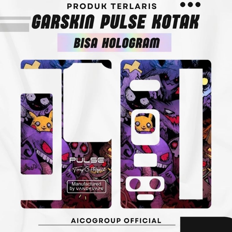 

JAKACUSTOM - Stiker Garskin Puls£ Tombol Kotak Bisa Hologram Original Desain Full Motif Bisa Custom Anti Air Tahan Lama