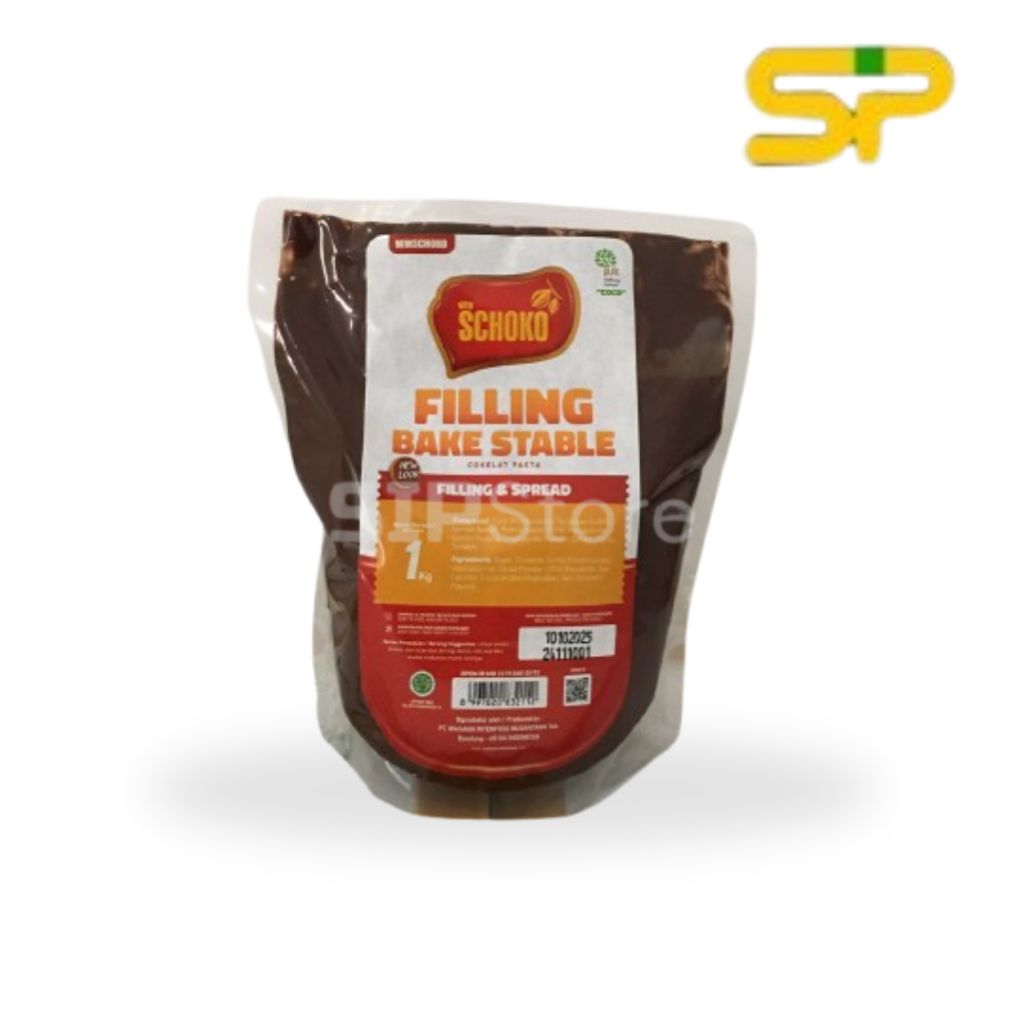 

SCHOKO Bake Stable Filling & Spread - 1 Kg / Selai Coklat Panggang
