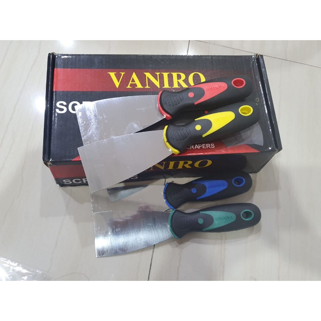 Kapi Cat Stainless Steel / Kape Cat GG Fiber Karet Carbon Steel Scrapper / Kapi Dempul