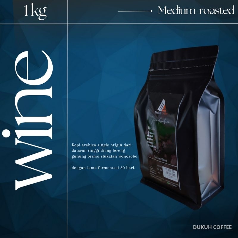 

BIJI KOPI BUBUK ARABIKA WINE COFFEE 1kg kopi wonosobo