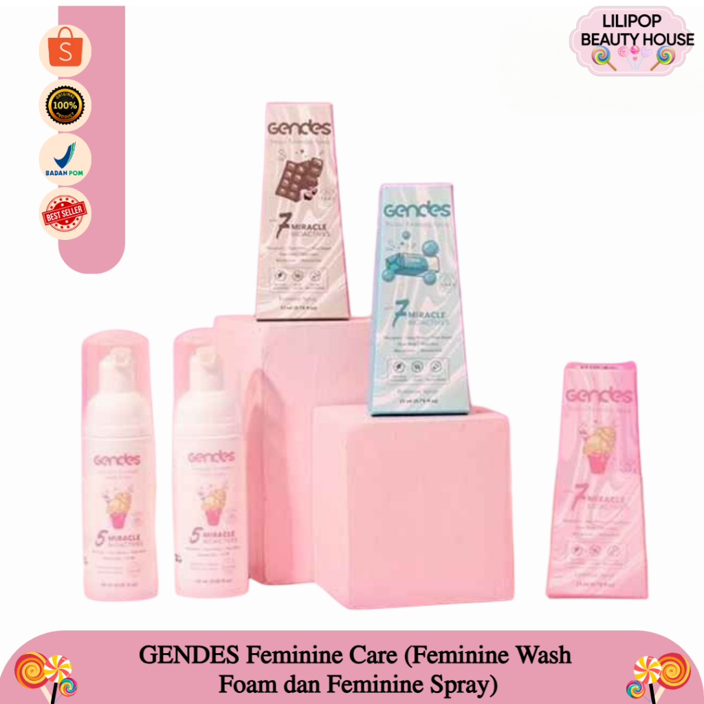 GENDES Feminine Care - (Feminine Wash Foam dan Feminine Spray)
