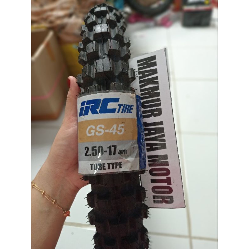 BAN LUAR IRC CROS ASLI DI JAMIN 100% UKURAN 250 RING 17