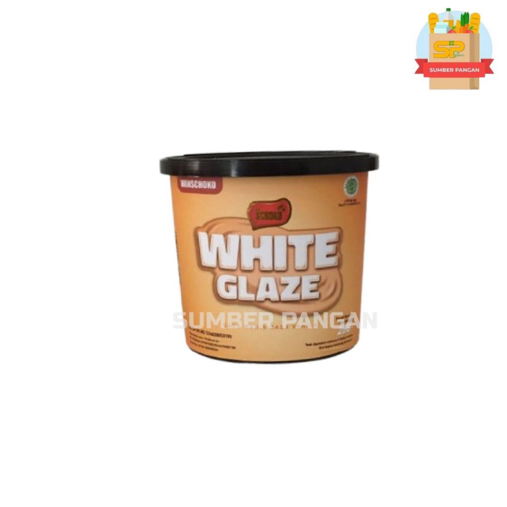 

SCHOKO White Glaze - 250 Gr / Filling & Spread / Selai / Topping