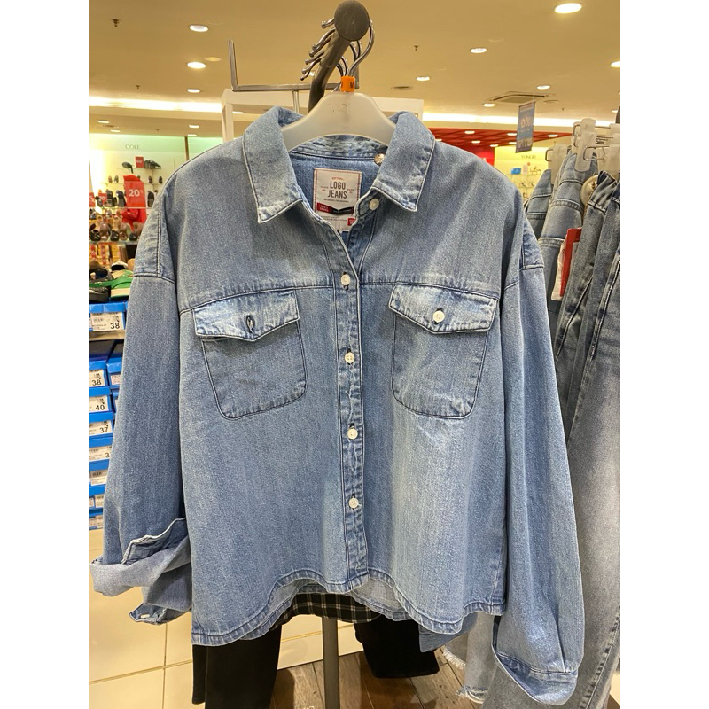 LOGO - Kemeja jeans wanita original