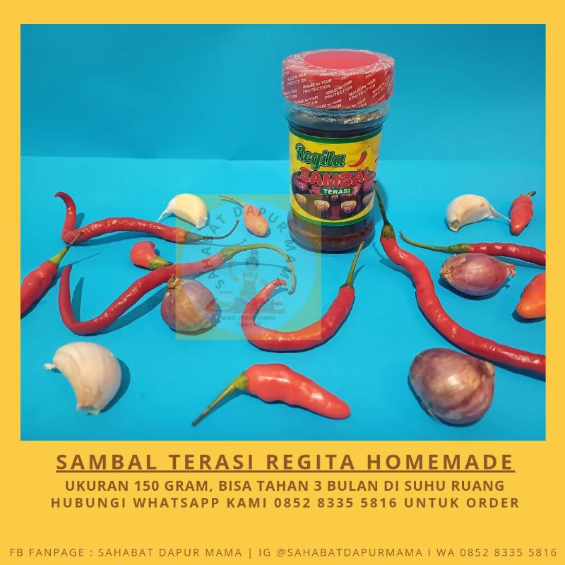 

Sambal Terasi Regita Homemade 150gram