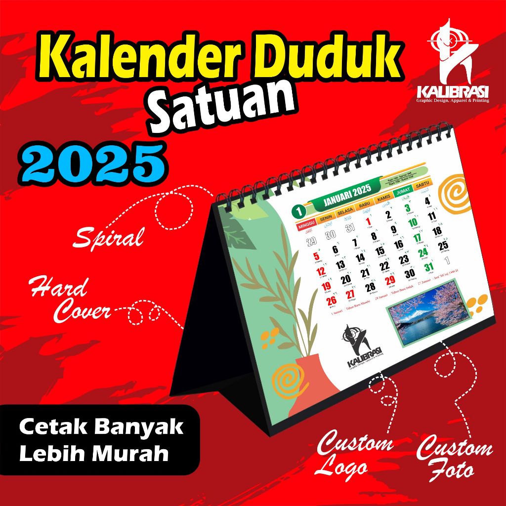 

Kalender Duduk 2025, Satuan, Kalender Meja, Murah, Desain Aesthetic, Hardboard Kokoh, Cetak Banyak Lebih Murah