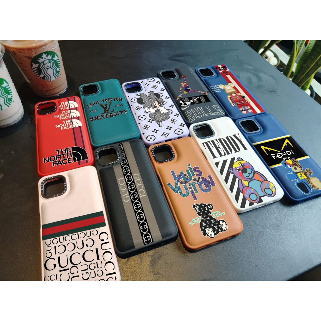 CASETIFY POLOS + KARAKTER BONEKA CASETIFY POLOS + KARAKTER LV OPPO A15 / A16/A3S/A54 4G/A57/F9/A5S