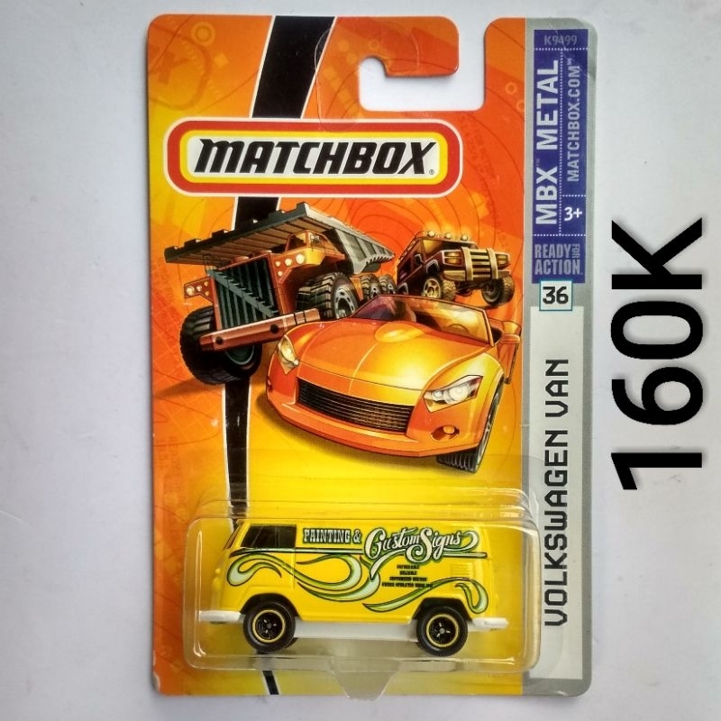 Diecast Matchbox MBX Metal 1967 VW Volkswagen Kombi Van Panel Transporter Delivery Kuning Painting &