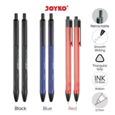 

Pena/Pulpen/Balpoint Joyko Vokus 0.7 Hitam
