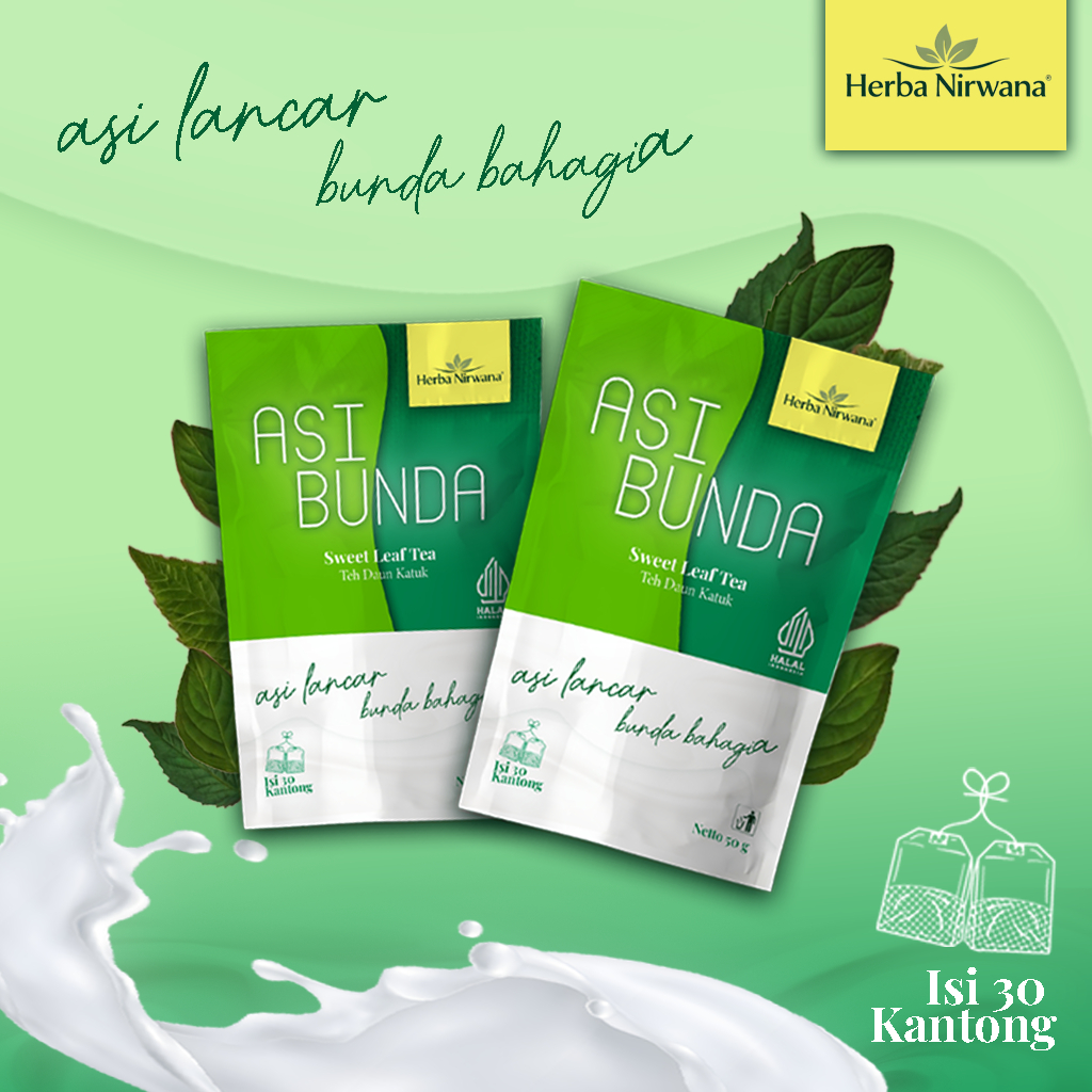 ASI BUNDA - Teh Pelancar ASI 100% Daun Katuk (30 Kantong)