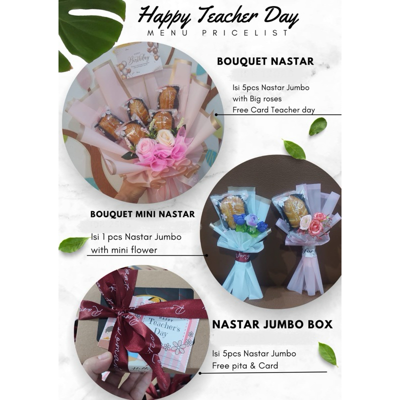 

Nastar Bouquet / Paket Hari Guru / Happy Teacher day / Nastar Jumbo / Nastar Premium / Homemade