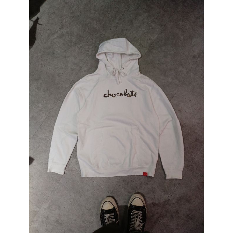 Hoodie Vintage Chocolate Skateboards Camo White Original Second