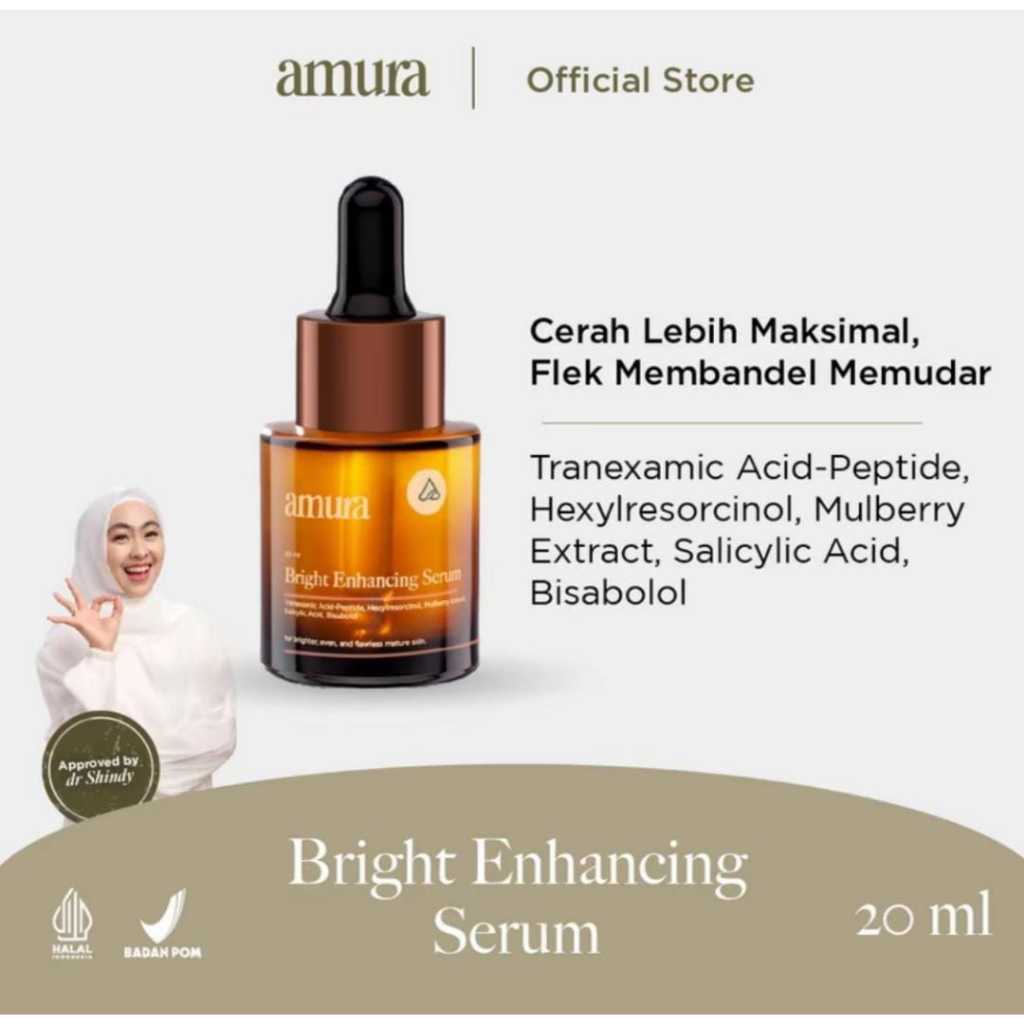 AMURA SKINCARE-Amura Bright Enhancing Serum Wajah with Tranexamic Acid-Peptide