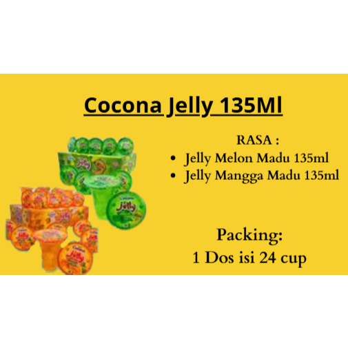 MINUMAN CUP COCONA JELLY MELON MADU-MANGGA MADU