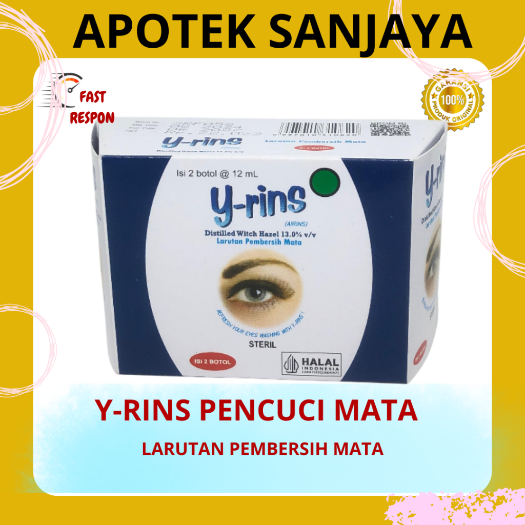 Y-RINS YRINS CUCI MATA / LARUTAN PEMBERSIH MATA CUP (BOX ISI 2 BOTOL)