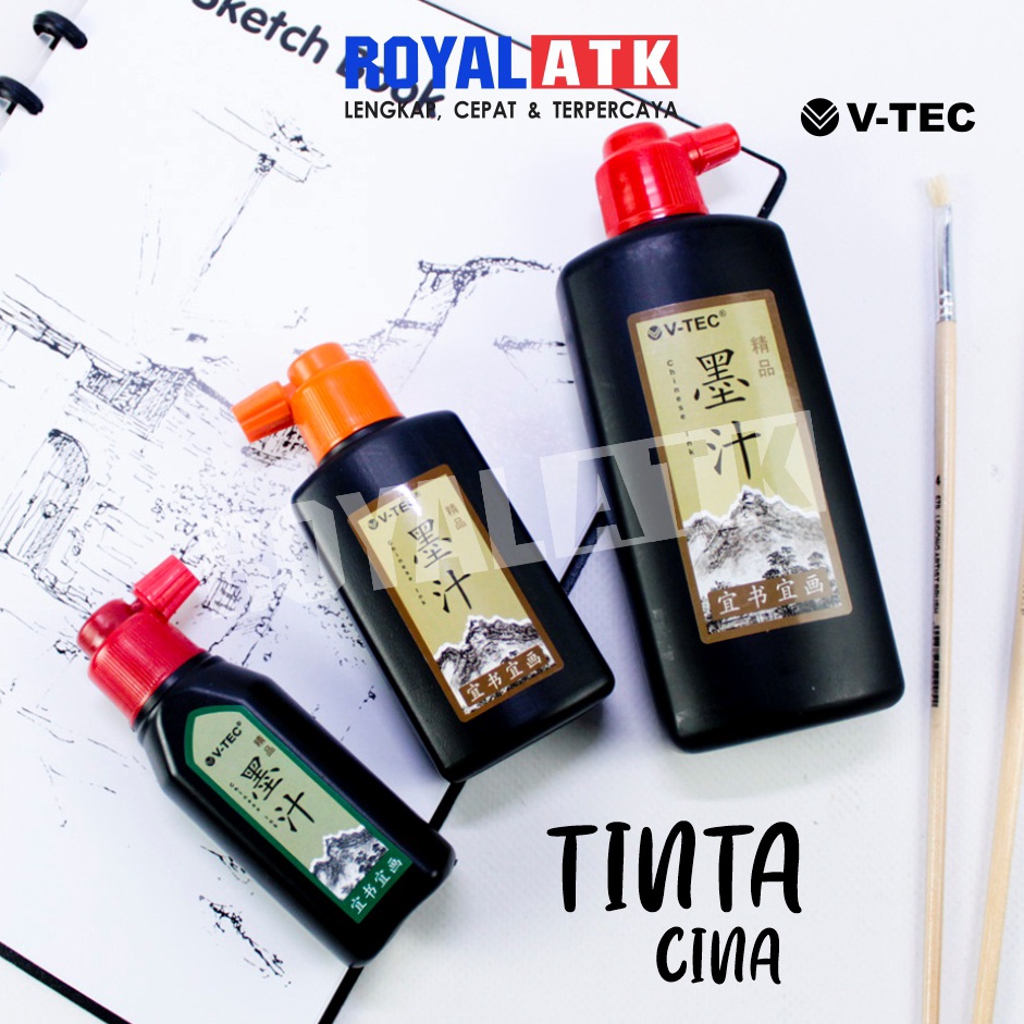 

KODE T22J Tinta Cina Kaligrafi VTec 5 ml 1 ml 25 ml Tinta China Chinese Ink