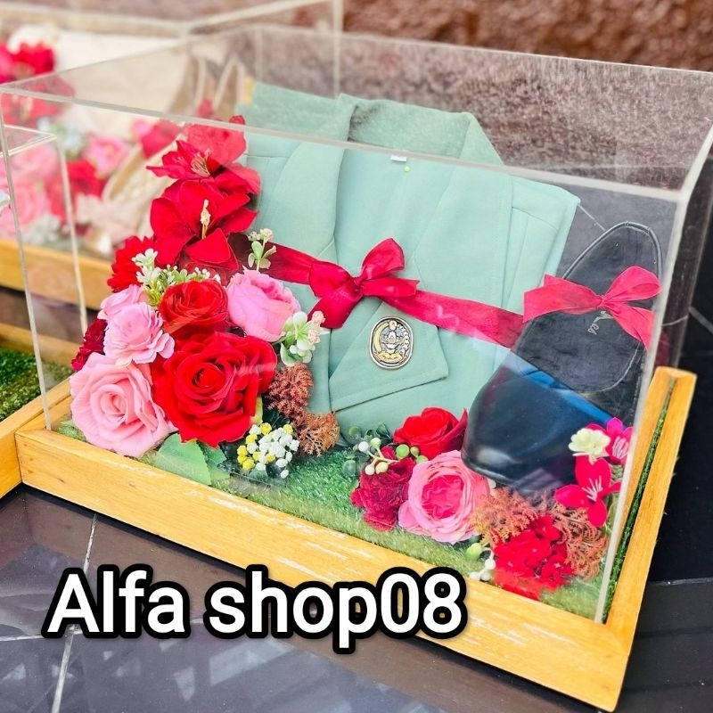 

box seserahan pernikahan tinggi mika costum (35-30-25-20) eceran