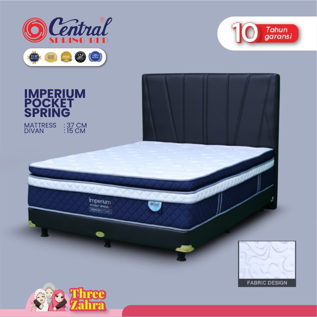 Kasur Springbed Central Imperium Pocket Spring With Memory Foam / Springbed Central