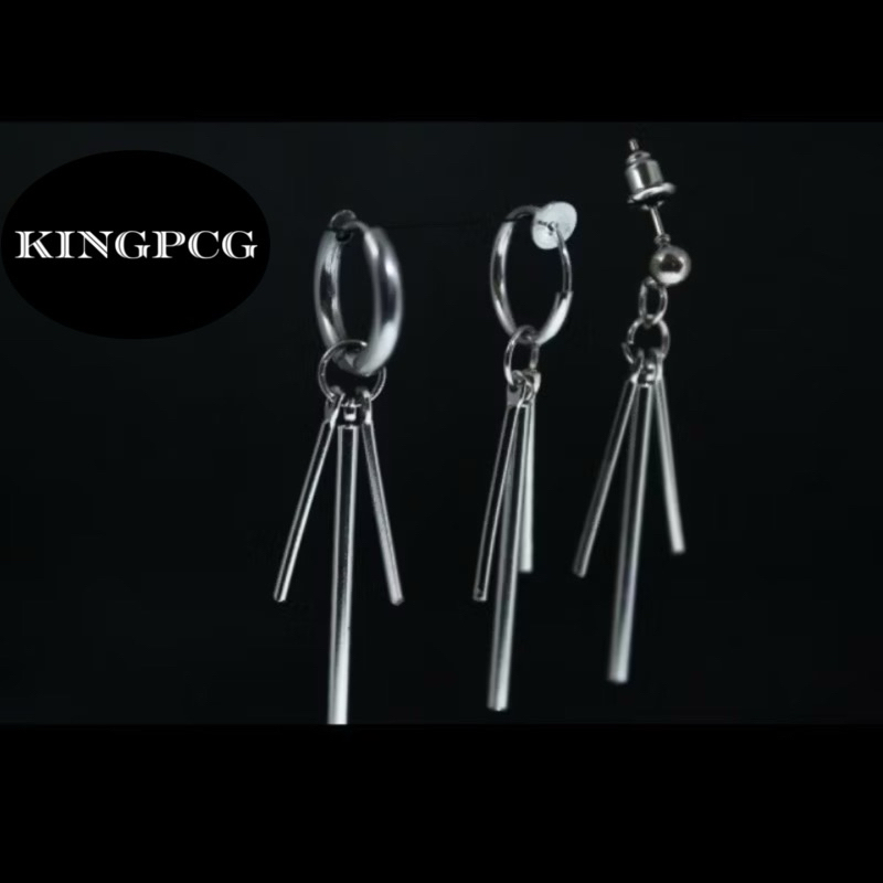 Anting Tusuk Model Rumbai Panjang Gaya Korea untuk Pria