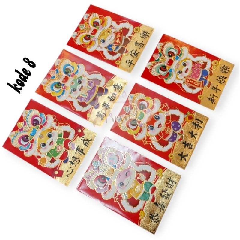 

angpao ular kartun 8x12 cm / amplop imlek ular