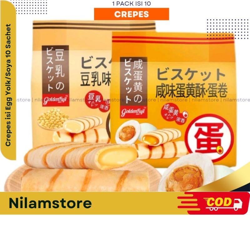 

Golden Fuji Egg Roll Crepes isi 10 pcs jajan import