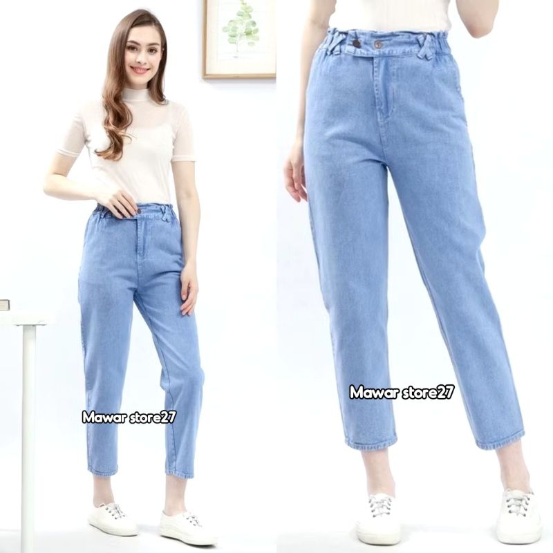 CELANA TALI SILANG BOYFRIEND KOREAN JEANS