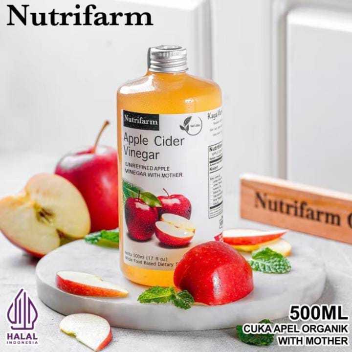 

NUTRIFARM TERLARIS CUKA APEL ORIGINAL ORGANIK 500 ML /APPLE CIDER VINEGAR WITH MOTHER