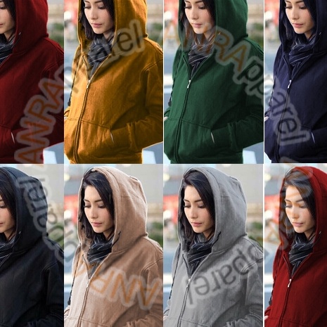Beli SWEATER HOODIE RESLETING WANITA  Jaket Sweater Hoodie Resleting Zipper Polos Cewek