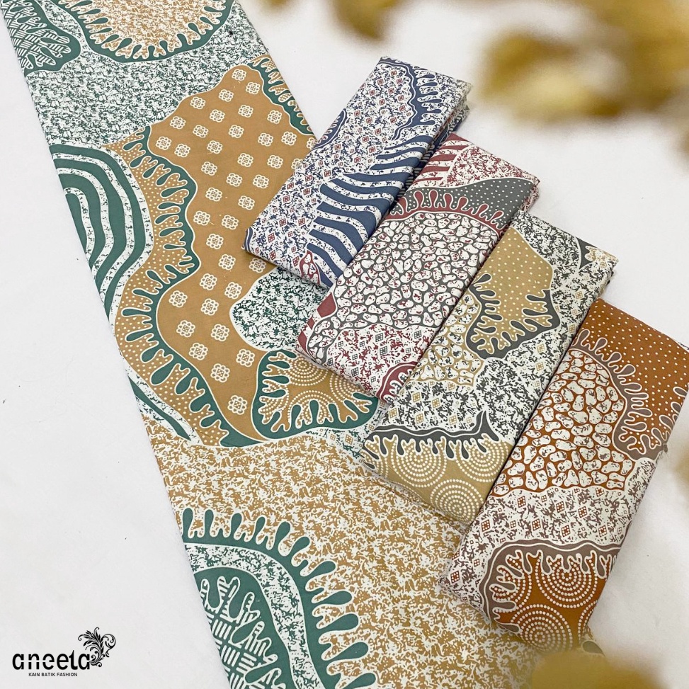 KODE H96Y Dasar Kain Batik Meteran Premium Warna Pastel Berkain Batik Sarimbit Couple Premium Motif 