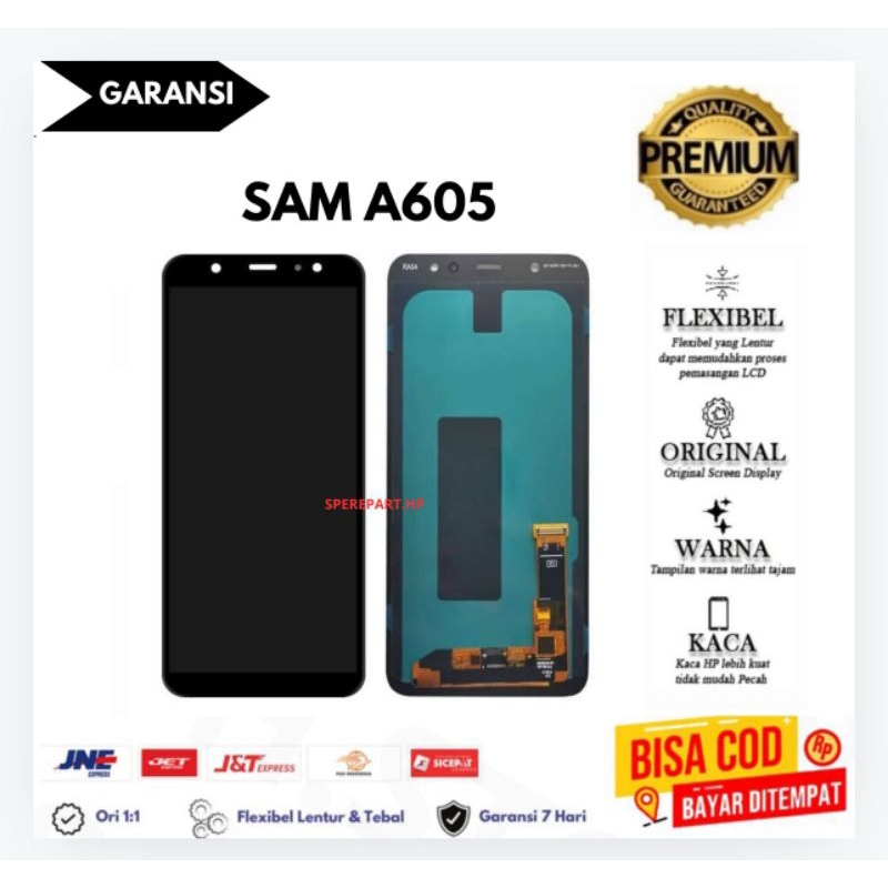 LCD TOUCHSCREEN SAM A605 FULLSET ORIGINAL/LCD ORIGINAL SAM A605