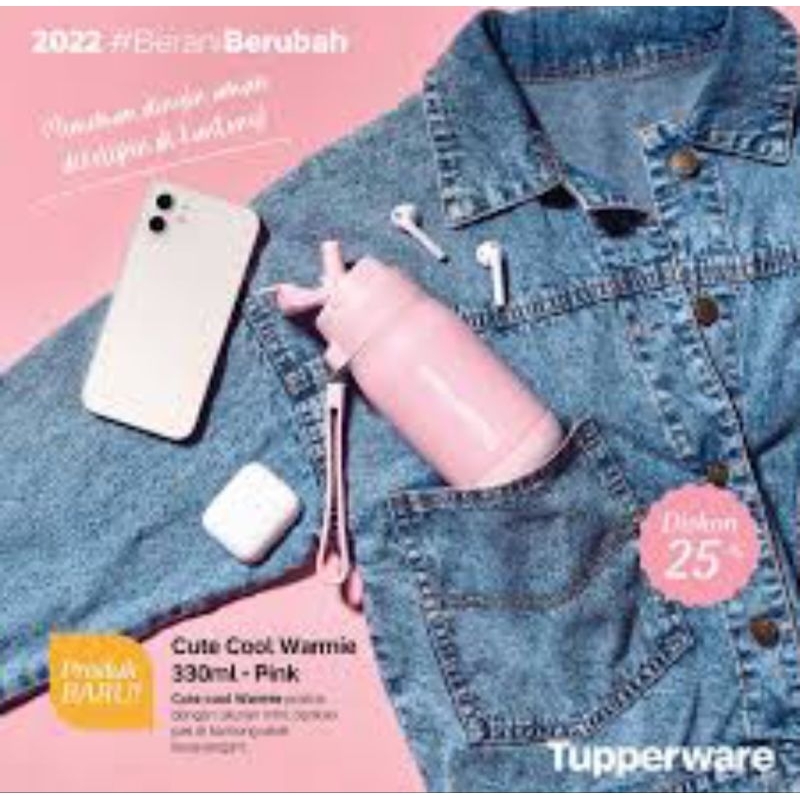 Tupperware Cute Cool Warmie Thermos 330 ml / Mini Thermal Termos Tumbler Drinking Flask Hot Cold Cof