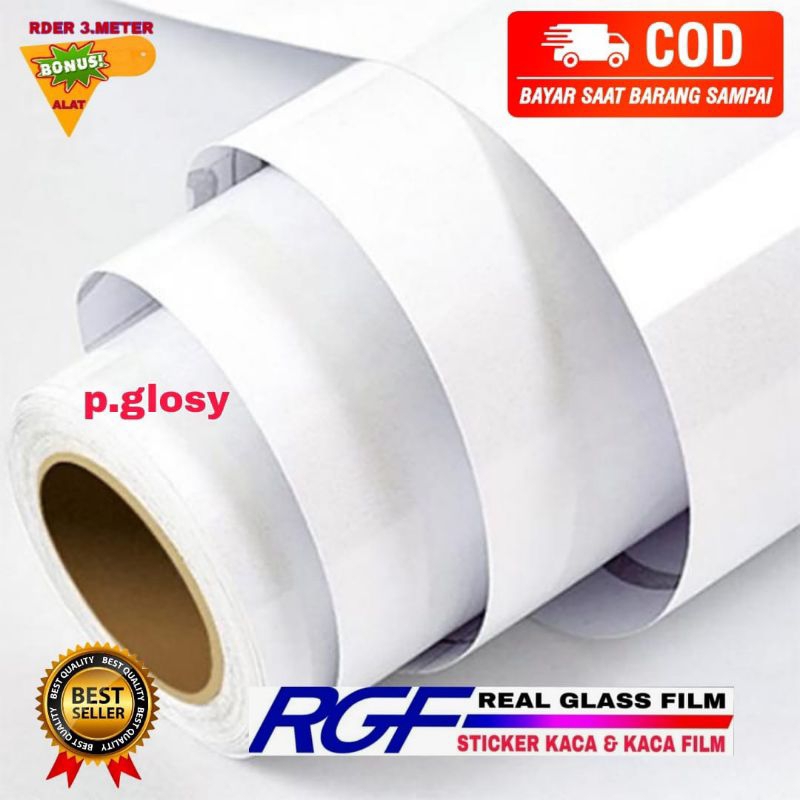 HPL STIKER PUTIH GLOSSY/HPL STIKER POLOS/HPL STIKER LANTAI/HPL STIKER DINDING/HPL STIKER KITCHEN SET