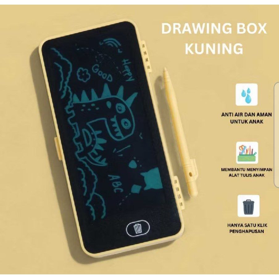 

Kotak Pensil LCD Drawing Drawing Box Tempat Pensil 2 in 1