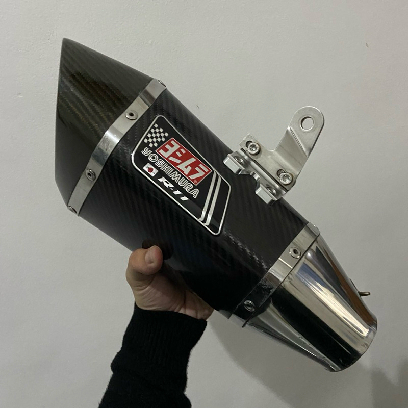 silincer knalpot Yoshimura R11 Carbon kevlar inlet 54 55  Er6 ninja 250 cbr250rr R25 Mt25 z250 under
