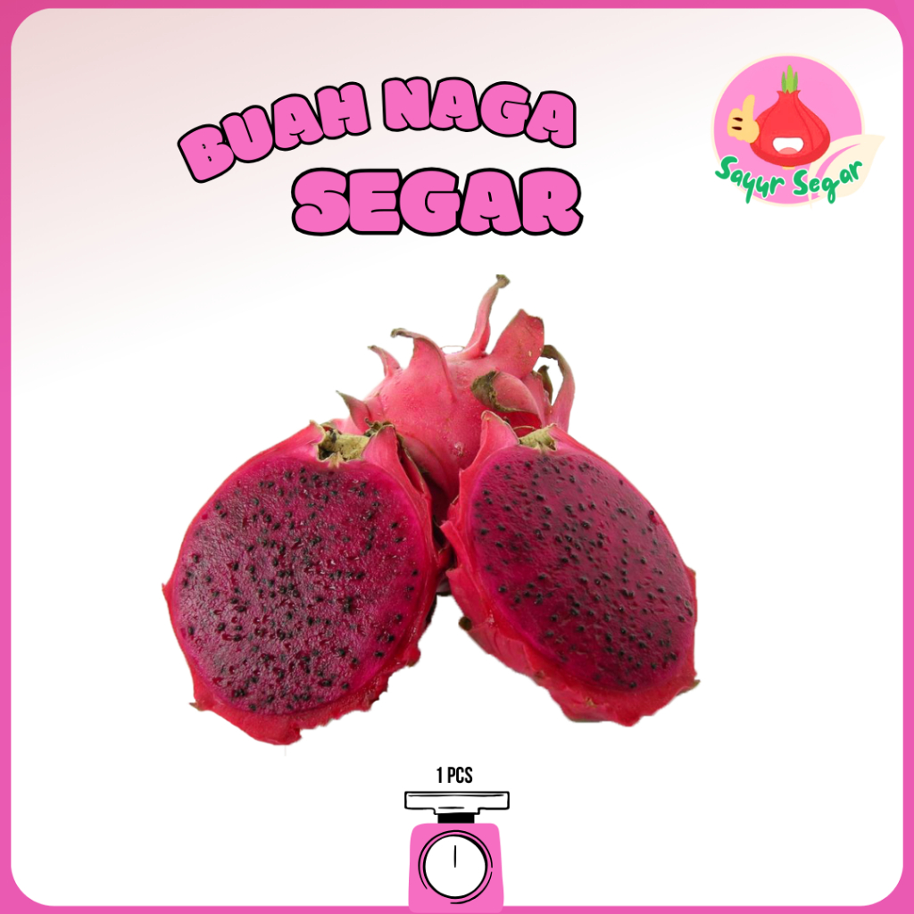 

Sayur Segar - Buah Naga Segar 1 Buah / Dragonfruit
