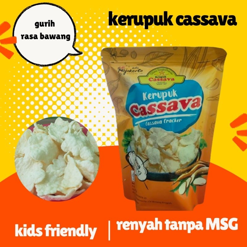 

Kerupuk Singkong Cassava renyah gurih Non MSG dan pengawet