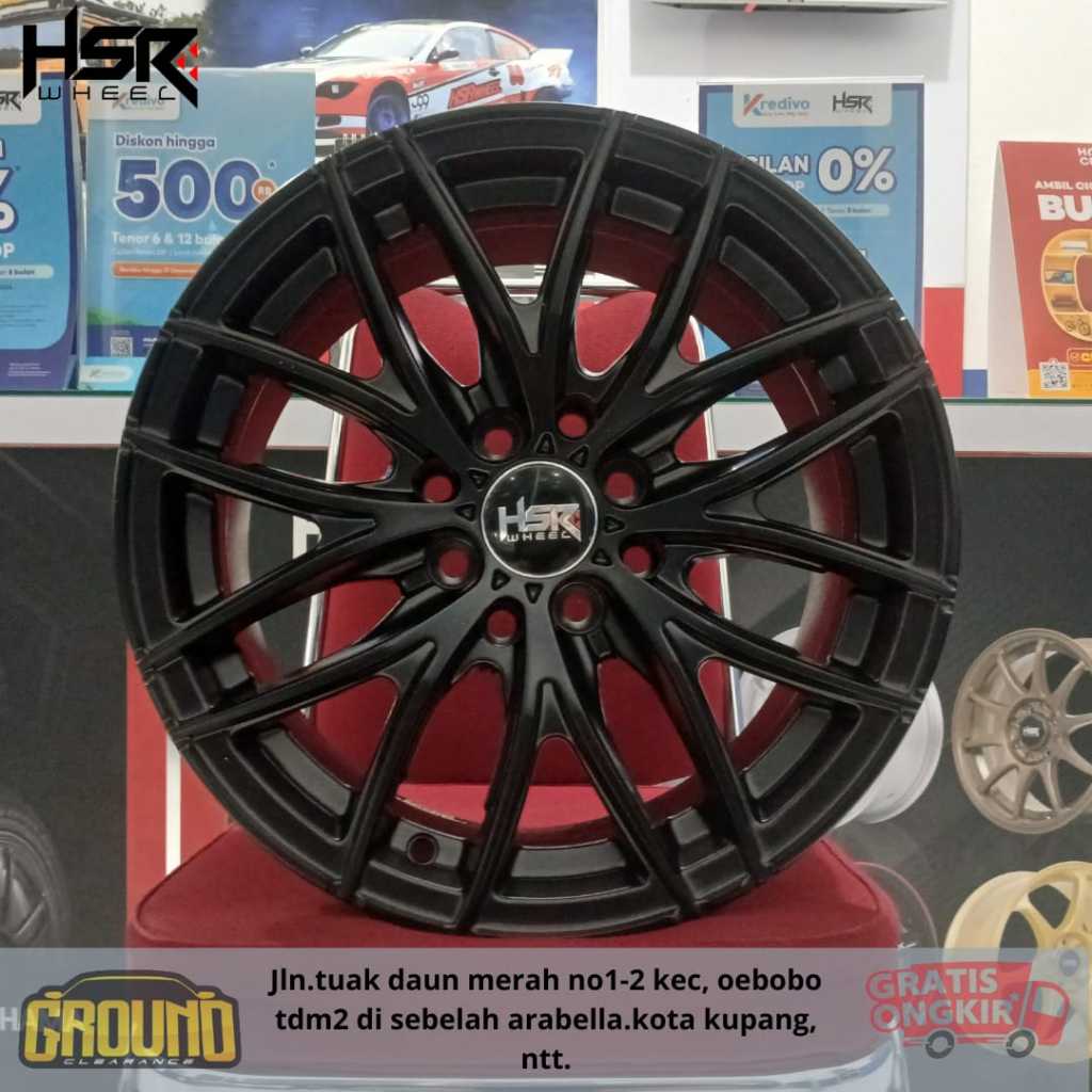VELG MOBIL R15 LEBAR 7 INCI BAUT 4 TYPE HSR NAPLES BUAT AVANZA, CALYA, SWIFT, SPLASH, YARIS R15 TOKO