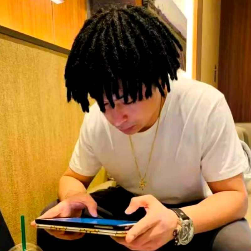 Wig pria gimbal wig cowo gimbal kepang sulam