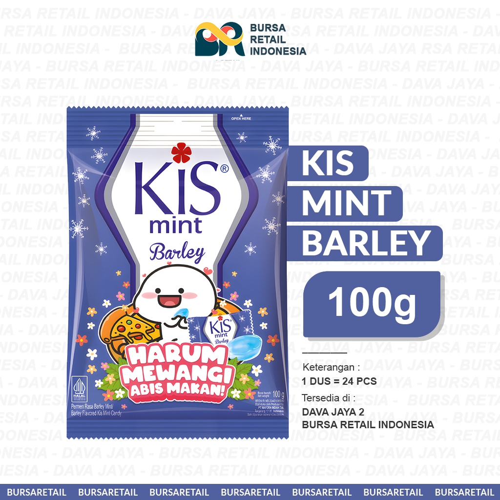 

Permen Kis Mint Rasa Barley Segar Harum Wangi isi 50pcs | BURSARETAIL