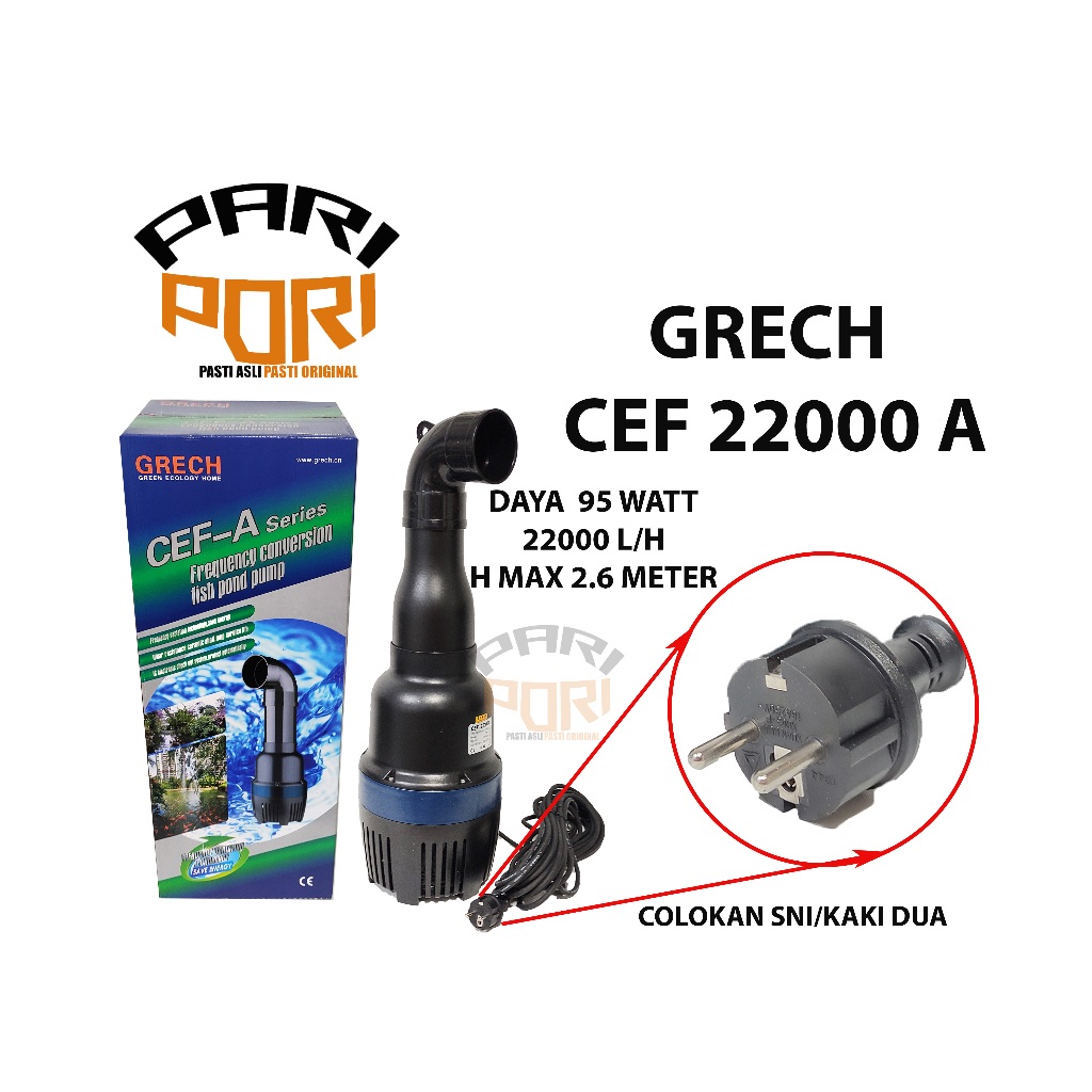 NEW SUNSUN CEF 22000A POMPA SIRKULASI KOLAM POMPA CELUP CEF 22000 A