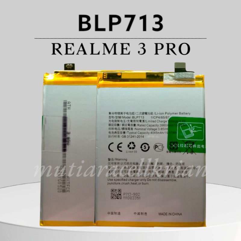 BATERAI REALME 3 PRO / BLP713