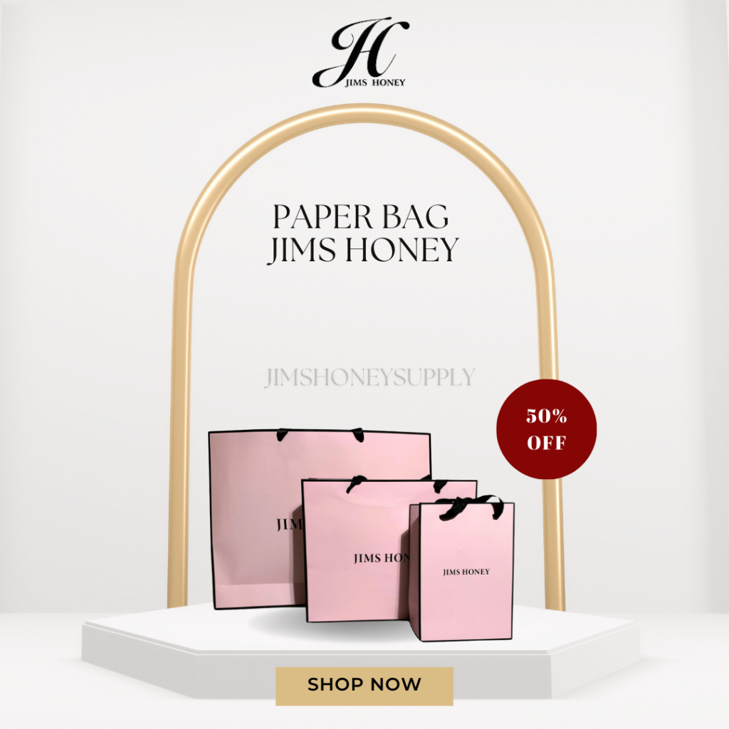 

JIMS HONEY - Paper Bag Pink - Tas Pembungkus Kado