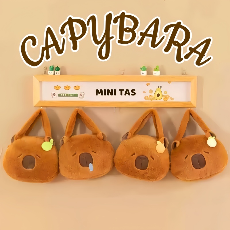 ddr TAS MINI CAPYBARA/TAS MINI CAPYBARA VIRAL JENNIE BLACKPINK DOUYIN KPOP/TOTEBAG BONEKA KAPIBARA