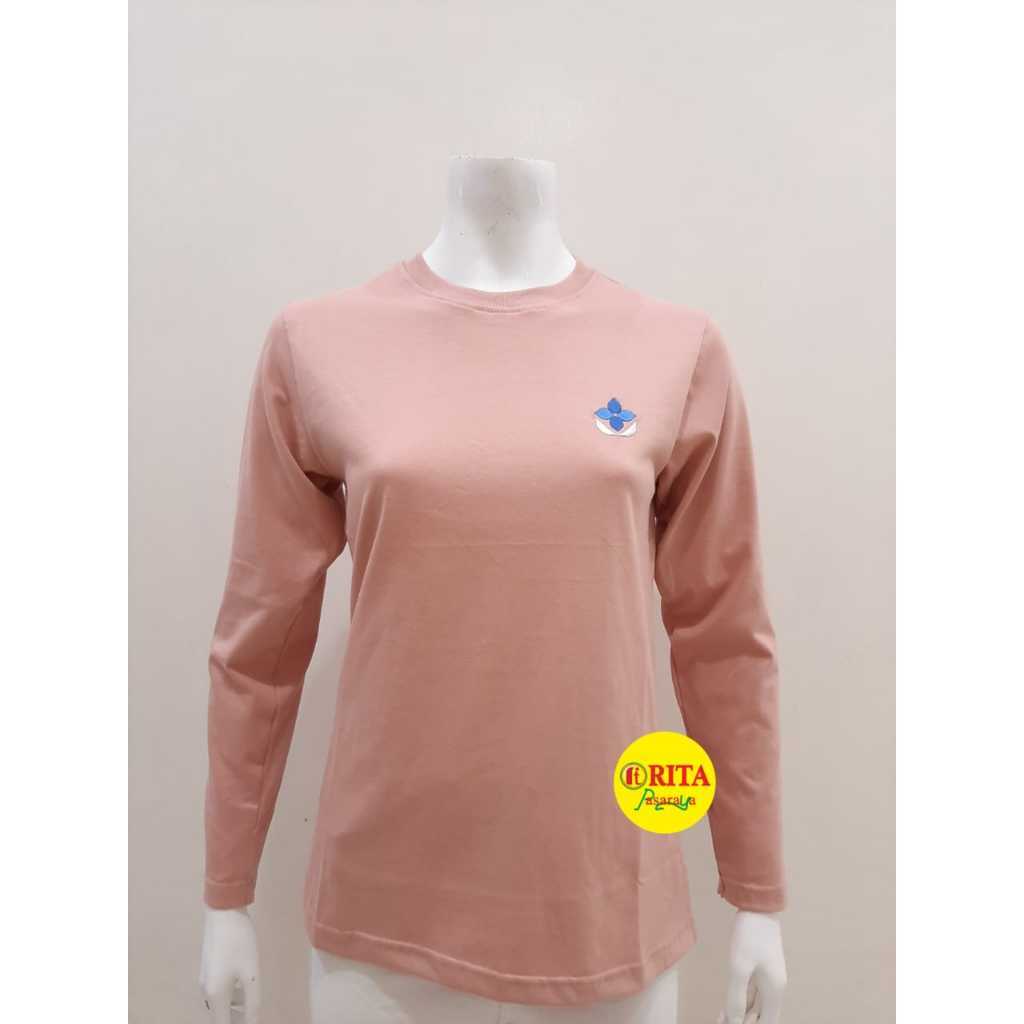 SEKIDO PHIA Kaos Polos Lengan Panjang Wanita Atasan Wanita Pakaian Wanita Terbaru Murah